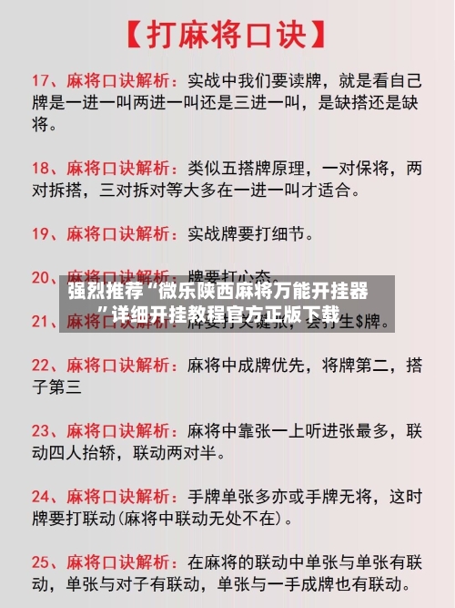 强烈推荐“微乐陕西麻将万能开挂器	”详细开挂教程官方正版下载-第3张图片