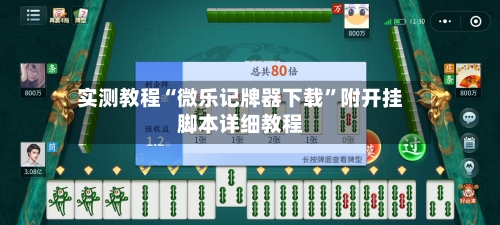 实测教程“微乐记牌器下载”附开挂脚本详细教程-第3张图片