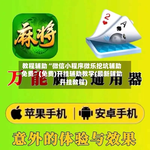 教程辅助“微信小程序微乐挖坑辅助免费”(免费)开挂辅助教学(最新辅助开挂教程)-第1张图片