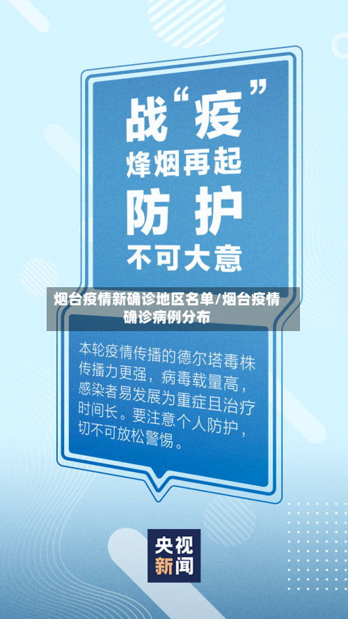 烟台疫情新确诊地区名单/烟台疫情确诊病例分布-第3张图片