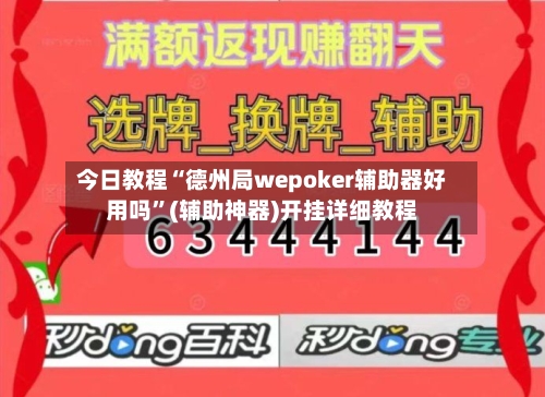 今日教程“德州局wepoker辅助器好用吗”(辅助神器)开挂详细教程-第1张图片