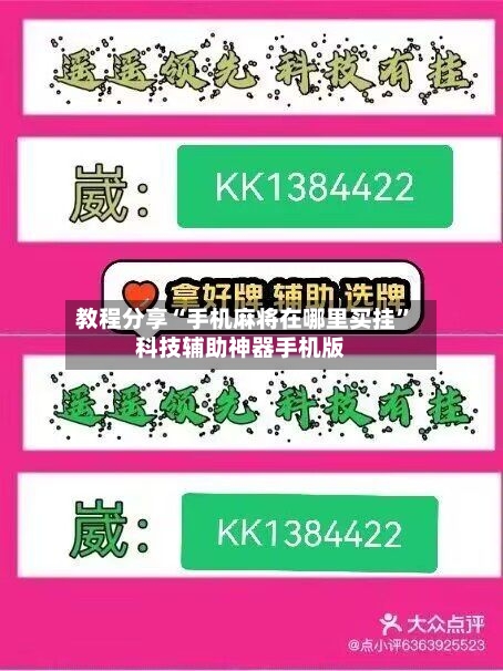 教程分享“手机麻将在哪里买挂”科技辅助神器手机版-第3张图片