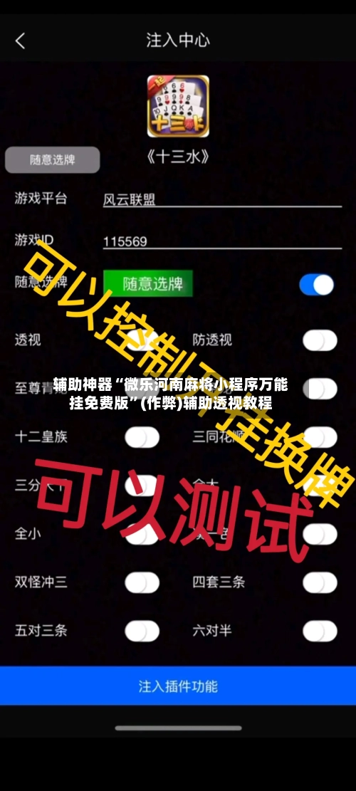 辅助神器“微乐河南麻将小程序万能挂免费版”(作弊)辅助透视教程-第1张图片