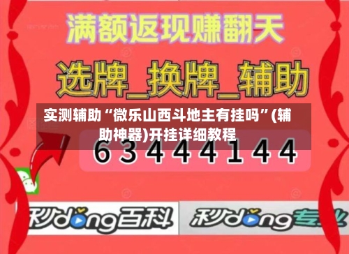 实测辅助“微乐山西斗地主有挂吗”(辅助神器)开挂详细教程-第2张图片