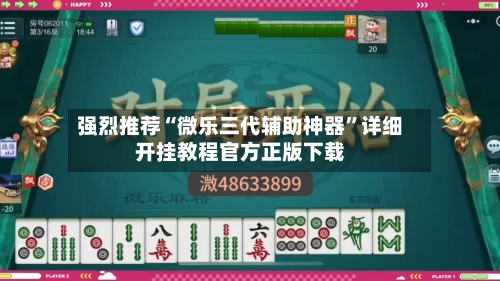 强烈推荐“微乐三代辅助神器”详细开挂教程官方正版下载-第3张图片
