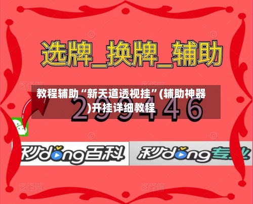 教程辅助“新天道透视挂	”(辅助神器)开挂详细教程-第1张图片
