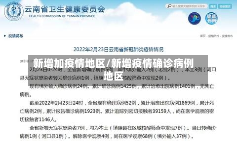 新增加疫情地区/新增疫情确诊病例地区-第1张图片