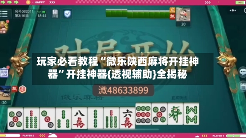 玩家必看教程“微乐陕西麻将开挂神器”开挂神器{透视辅助}全揭秘-第2张图片