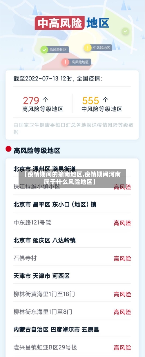 【疫情期间的豫南地区,疫情期间河南属于什么风险地区】-第1张图片