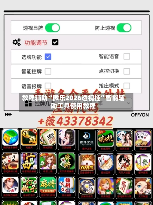教程辅助“微乐2026透视挂”智能辅助工具使用教程-第1张图片