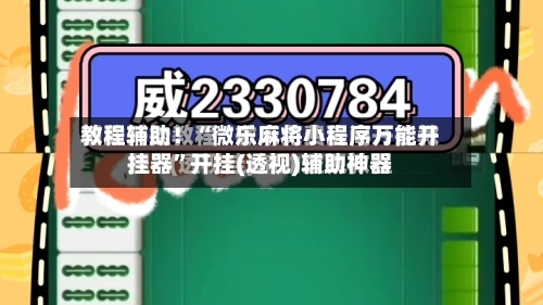 教程辅助！“微乐麻将小程序万能开挂器	”开挂(透视)辅助神器-第1张图片