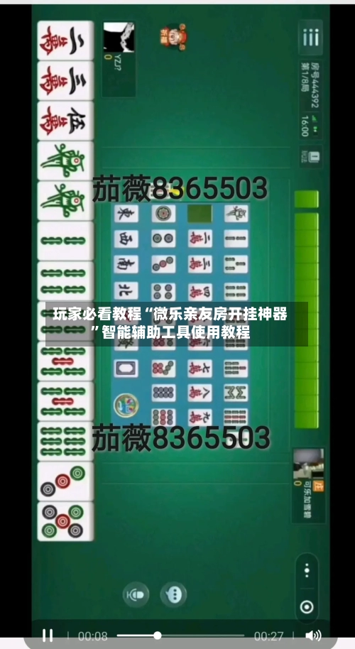 玩家必看教程“微乐亲友房开挂神器”智能辅助工具使用教程-第1张图片