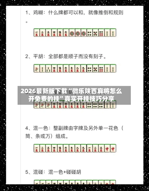 2026最新版下载“微乐陕西麻将怎么开免费的挂	”真实开挂技巧分享-第1张图片