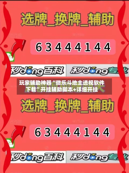 玩家辅助神器“微乐斗地主透视软件下载”开挂辅助脚本+详细开挂-第1张图片