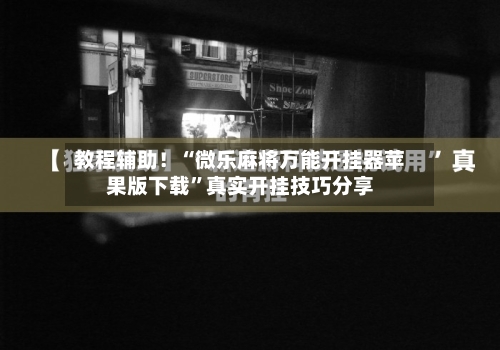 教程辅助！“微乐麻将万能开挂器苹果版下载”真实开挂技巧分享-第1张图片