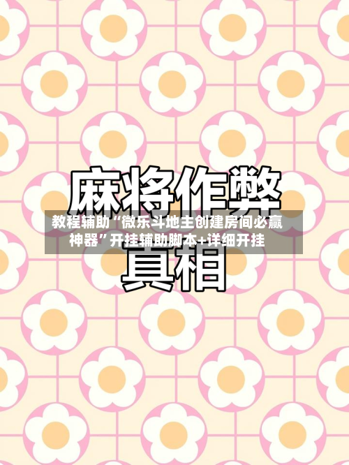 教程辅助“微乐斗地主创建房间必赢神器”开挂辅助脚本+详细开挂-第2张图片