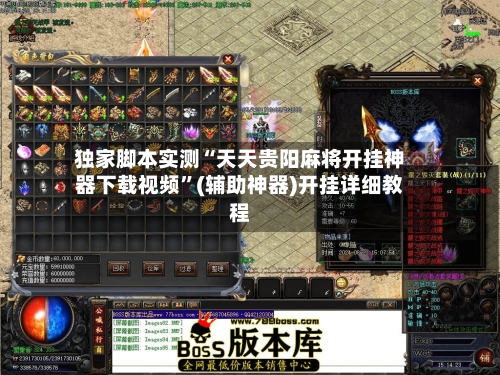 独家脚本实测“天天贵阳麻将开挂神器下载视频”(辅助神器)开挂详细教程-第2张图片