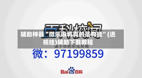 辅助神器“微乐麻将真的是有挂”(透视挂)辅助下载教程-第2张图片