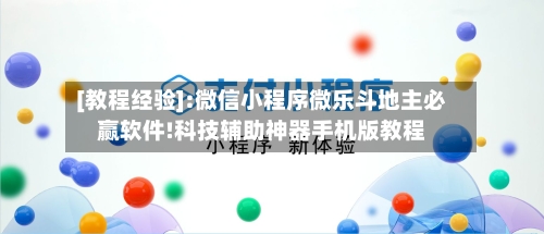 [教程经验]:微信小程序微乐斗地主必赢软件!科技辅助神器手机版教程-第2张图片
