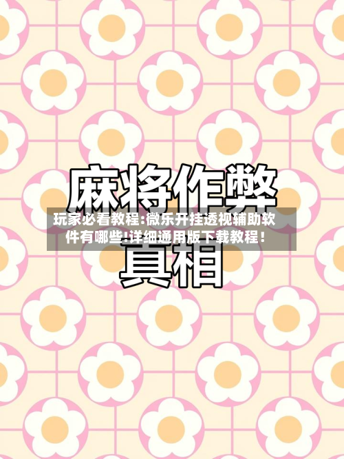 玩家必看教程:微乐开挂透视辅助软件有哪些!详细通用版下载教程！-第1张图片
