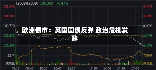 欧洲债市:英国国债反弹 政治危机发酵-第2张图片