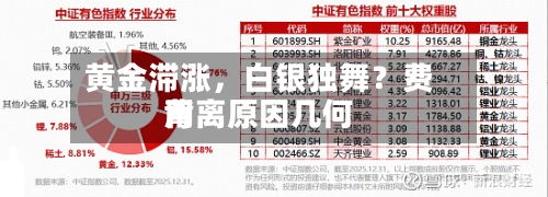 黄金滞涨	，白银独舞？费用背离原因几何-第1张图片