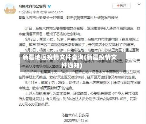 新疆地区疫情文件查询(新疆疫情文件通知)-第1张图片