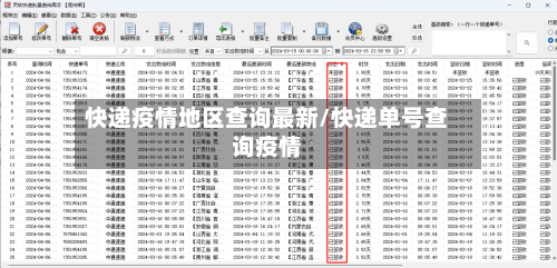 快递疫情地区查询最新/快递单号查询疫情-第2张图片