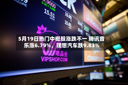 5月19日热门中概股涨跌不一 腾讯音乐涨6.79%	，理想汽车跌9.83%-第1张图片
