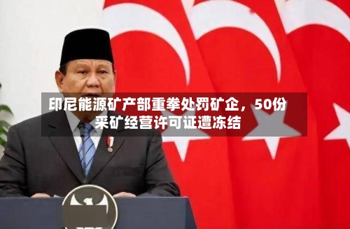 印尼能源矿产部重拳处罚矿企，50份采矿经营许可证遭冻结-第1张图片