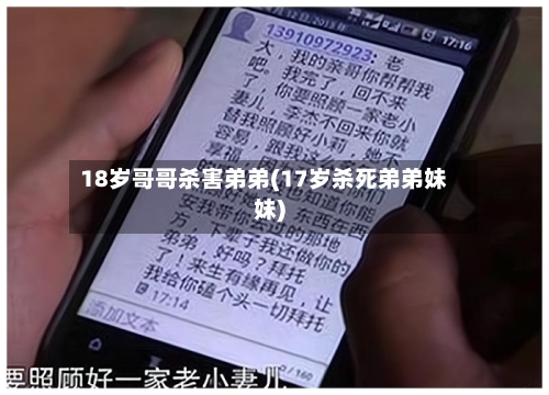 18岁哥哥杀害弟弟(17岁杀死弟弟妹妹)-第1张图片