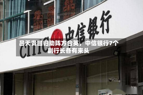 吕天贵回归助阵方合英，中信银行7个副行长各有来头-第2张图片
