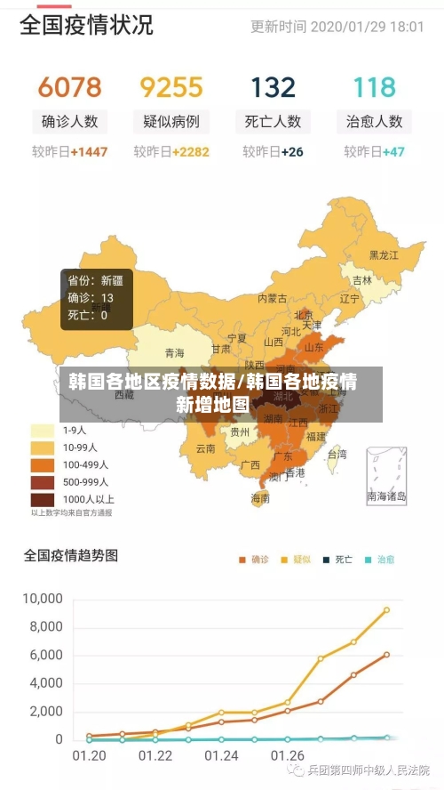 韩国各地区疫情数据/韩国各地疫情新增地图-第1张图片