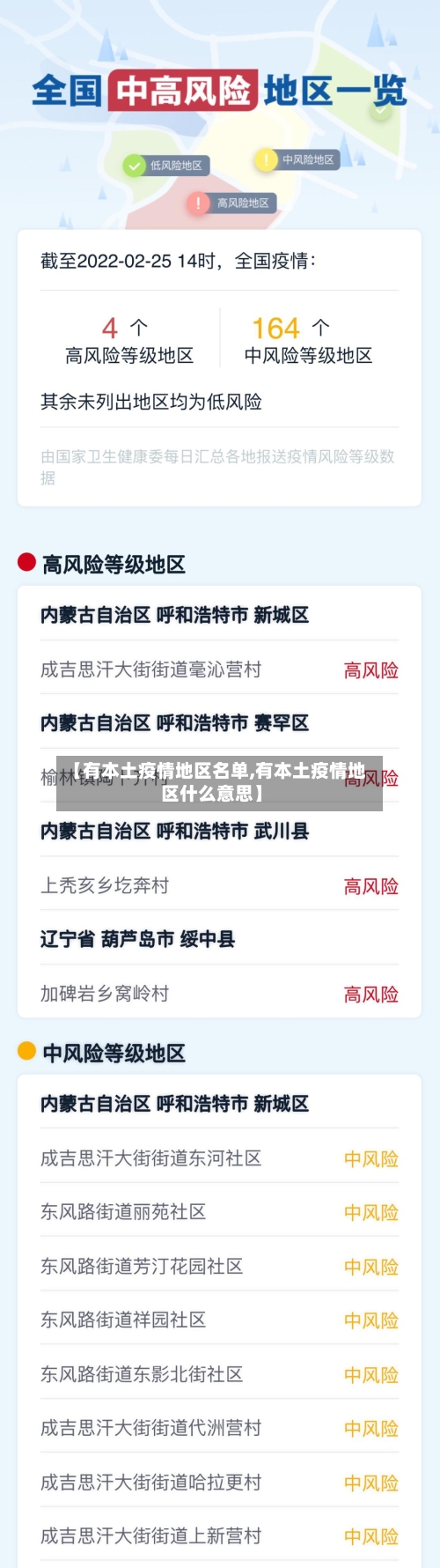 【有本土疫情地区名单,有本土疫情地区什么意思】-第2张图片
