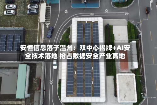 安恒信息落子温州：双中心揭牌+AI安全技术落地 抢占数据安全产业高地-第2张图片